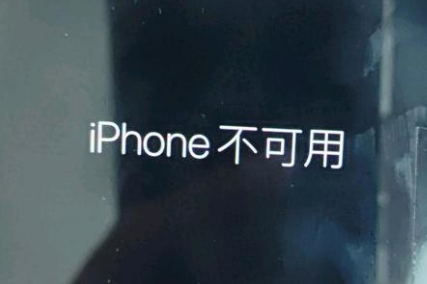 濂溪苹果服务网点分享锁屏界面显示“iPhone 不可用”如何解决 