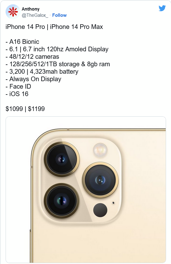 濂溪苹果14维修分享iPhone 14全系涨价 
