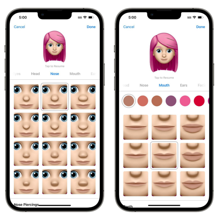 濂溪苹果手机维修分享​iOS 16中的拟我表情有了哪些变化和升级 